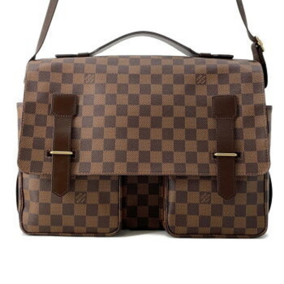 Louis Vuitton Damier Ebene Brown Broadway Shoulder Bag Messenger - Picture 1 of 8
